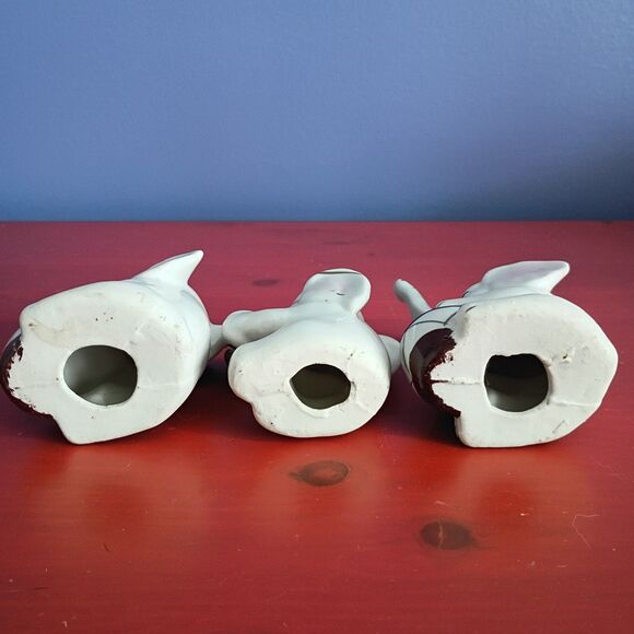 Set of 3 Vintage Elephant Ceramic Porcelain Figurines Playing Drums Japan - Picture 6 of 7